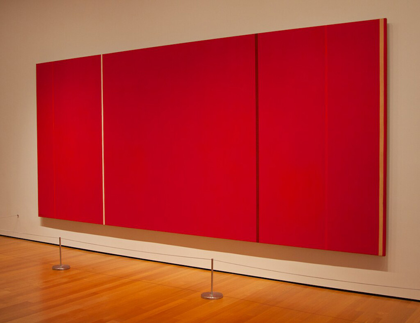 The Zipper Colors Of Barnett Newman Article On ArtWizard   Barnett Newman,  Vir Heroicus Sublimis, 1950 51, Gallery View 